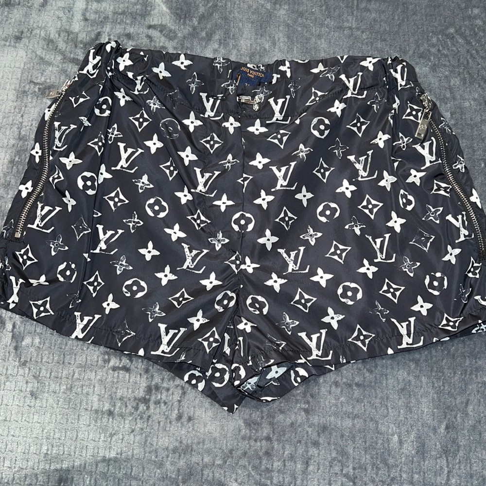 Louis Vuitton Stencil Effect Monogram Shorts